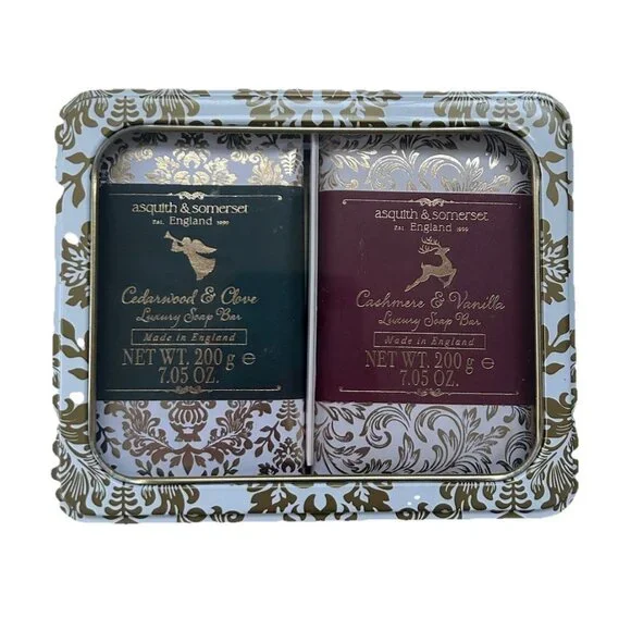 Asquith & Somerset England Luxury Scent Soap Bars 7.05oz Holiday Scent Gift Set - Picture 1 of 2
